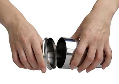 Cocktailshakerset van roestvrij staal 400 ml en alcoholdispenser van 2 en 4 cl - FACKELMANN - Bar Concept