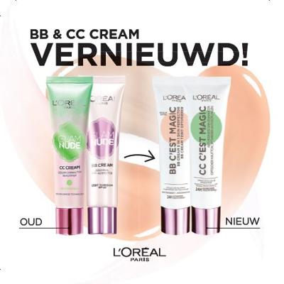 L’Oréal Paris Make-Up Designer BB C'est Magic BB Cream 02 Light met Hydraterend Vijg-extract en Antioxidanten - 3 stuks voordeelverpakking - Gekleurde Dagcrème met SPF 20 met een natuurlijke, lichte dekking - 30 ml