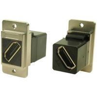 Cliff CP30788M3 HDMI-adapter Bus, inbouw Nikkel, Zwart 1 stuk(s) - thumbnail