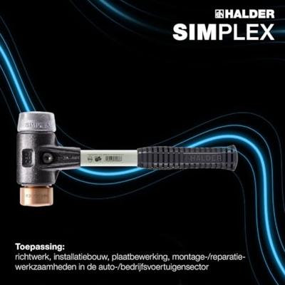 Halder SIMPLEX-Aktionsbox KFZ 3749s001 Kunststof hamer Terugslagvrij 2400 130 mm 1 stuk(s)