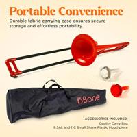 Jiggs pBone Bb Tenor Trombone Rood met tas - thumbnail