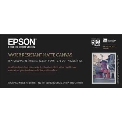 Epson Mat waterbestendig canvas inkjet 375g/m2 1118mm x 12,2m 1 rol 1-pack Epson Mat waterbestendig canvas inkjet 375g/m2 1118mm x 12,2m 1 rol 1-pack