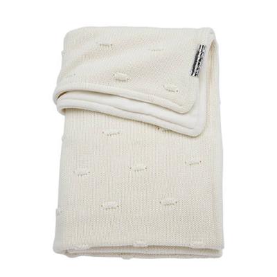 Meyco Silverline wiegdeken knots offwhite 75x100 cm