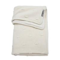 Meyco Silverline wiegdeken knots offwhite 75x100 cm - thumbnail