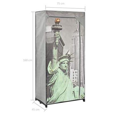 Kledingkast New York 75x45x160 cm stof Kledingkast New York 75x45x160 cm stof