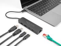 DeLOCK 64110 hub & hub USB 3.2 Gen 2 (3.1 Gen 2) Type-C 10.000 Mbit/s zwart - thumbnail