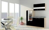 Kitchenette 180cm invl vaatwasser, wit opstelpoten RAI-885522 - thumbnail