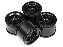 Ft01 wheel set (black/front 2pcs/rear 2pcs)
