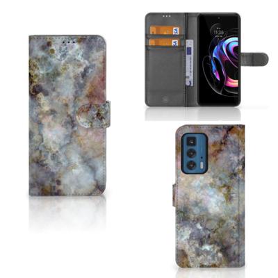 Motorola Edge 20 Pro | Bookcase | Marmer Grijs