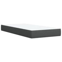 Boxspring met matras stof donkergrijs 80x200 cm - thumbnail