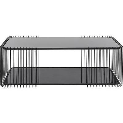 Kare Salontafel Wire Double Black 120x60cm Kare Salontafel Wire Double Black 120x60cm