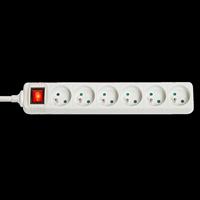 Lindy 73126 Binnen 6AC outlet(s) Wit power uitbreiding - thumbnail