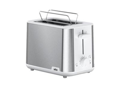 Braun HT 1510 WH Broodrooster BPA-vrij RVS, Wit - thumbnail