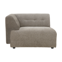 HKliving Vint bank left divan Sneak Beige - thumbnail