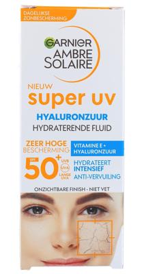 Garnier Ambre Solaire Super UV Hyaluronzuur Hydraterende Fluid SPF 50+