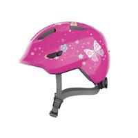Abus helm smiley 3.0 pink butterfly m 50-55cm - thumbnail