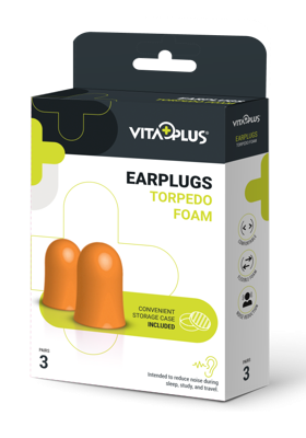 Vitaplus Earplugs Torpedo Foam Vitaplus Earplugs Torpedo Foam