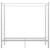 Hemelbedframe metaal wit 90x200 cm - thumbnail