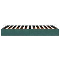 Ottoman bedframe zonder matras 120x200 cm fluweel donkergroen - thumbnail