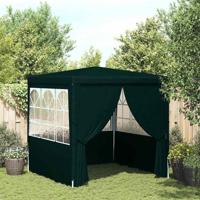 VidaXL Partytent met zijwanden professioneel 90 g/m² 2x2 m groen - thumbnail