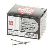 1 kg schroefnagel rvs bk 3.5x60mm - thumbnail