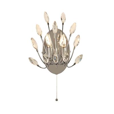 Searchlight WandlampPeacock Kristal - 86012-2CC