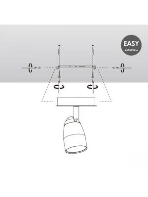 Home sweet home LED opbouwspot Gina ↔ 11,5 cm - wit Home sweet home LED opbouwspot Gina ↔ 11,5 cm - wit