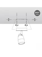 Home sweet home LED opbouwspot Gina ↔ 11,5 cm - wit - thumbnail