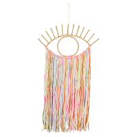 Handgemaakte Macramé Hanger - Bohemian Boze Oog Kleurexplosie - - thumbnail