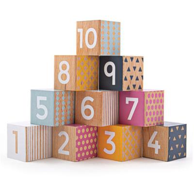 Bigjigs Bigjjigs houten blokken met getallen, 100% fsc
