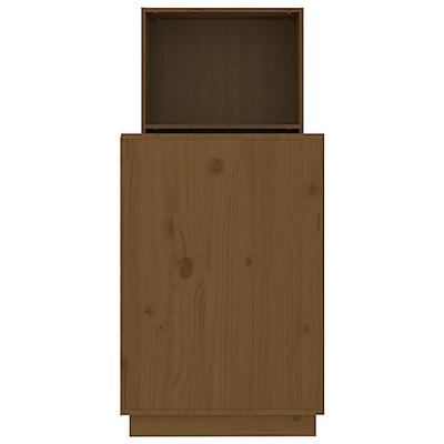 Bureau 110x53x117 cm massief grenenhout honingbruin