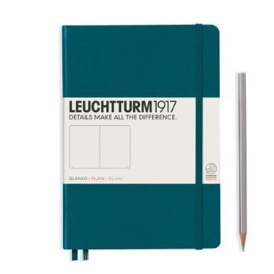 Leuchtturm Pacific Green, Medium (A5), 251 p., plain