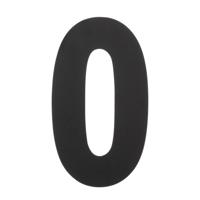 Intersteel Huisnummer 0 XXL hoogte 50 cm RVS/mat zwart - thumbnail