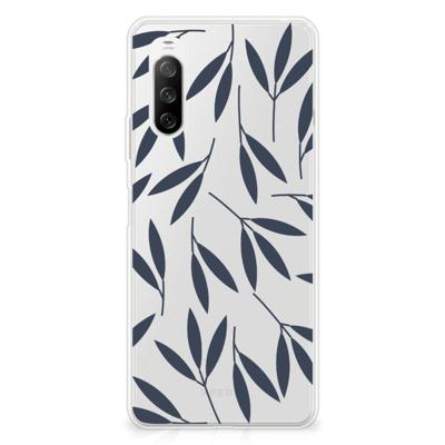 Sony Xperia 10 III | TPU Case | Leaves Blue Sony Xperia 10 III | TPU Case | Leaves Blue