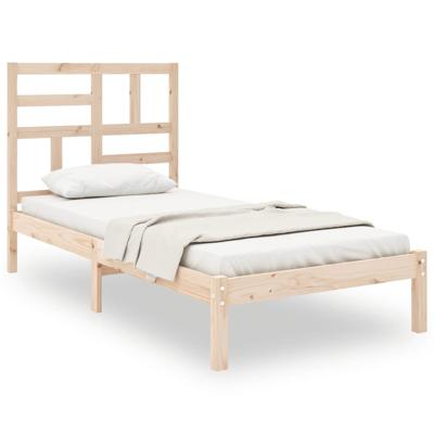 Bedframe massief hout 75x190 cm