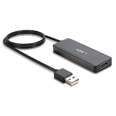 USB-HUB LINDY 42986 Zwart