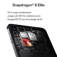 OnePlus Snapdragon 8 Elite NFC 6.82 AMOLED 2K 120Hz drievoudige camera 50MP 6000mAh IP69/IP68 Dual SIM CPH2653 Global Cellular Version zwart - thumbnail
