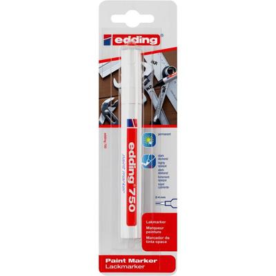 Edding Lackmarker 4-750-1-4049 Lakmarker Wit 2 mm, 4 mm Edding Lackmarker 4-750-1-4049 Lakmarker Wit 2 mm, 4 mm