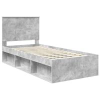 Bedframe Concerte Grijs 100 x 200 cm Massief grenenhout - thumbnail