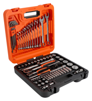 Bahco 1/4" en 1/2" Diepe dopsleutelset met metrisch zeskantprofiel, inbussleutelset en combinatiesleutelset | 98 stuks - S98MC1H - thumbnail