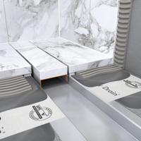 Easy Drain Compact 30 Modulo Stone douchegoot set waterslot 30mm 80cm inbouw diepte 70mm met zijuitloop edm1nat800-30 - thumbnail