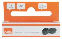 Magneet nobo 13mm zwart 10 stuks - thumbnail