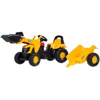 Rolly Toys traptractor rollykid jcb junior geel/zwart - thumbnail