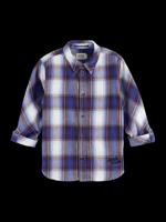 Regular-Fit Yarn-Dyed Checked Flannel Shirt White/Pastel - thumbnail