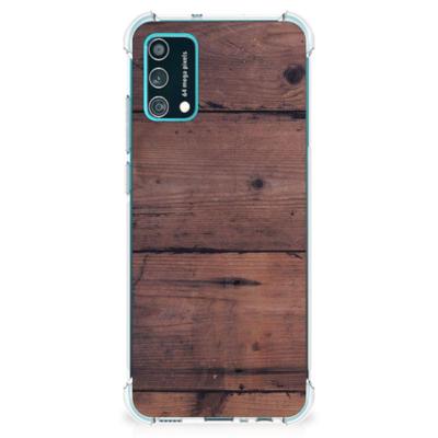 Samsung Galaxy M02s | A02s Stevig Telefoonhoesje Old Wood