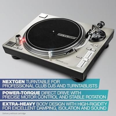 Reloop RP-7000 MK2 Silver direct draaitafel met Hoge Torgue - thumbnail
