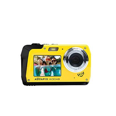 Aquapix W3048-Y Edge Yellow Digitale camera 48 Mpix Geel Onderwatercamera, Frontdisplay Aquapix W3048-Y Edge Yellow Digitale camera 48 Mpix Geel Onderwatercamera, Frontdisplay