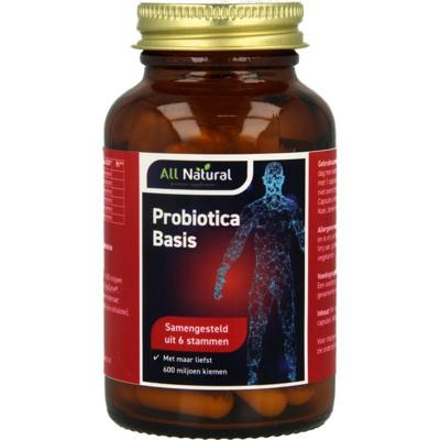 All Natural Probiotica basis 60 Vegetarische capsules