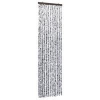VidaXL Vliegengordijn 56x185 cm chenille bruin en beige - thumbnail