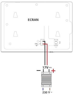 Extel DIN-rail netvoeding voor Deurintercom Grijs